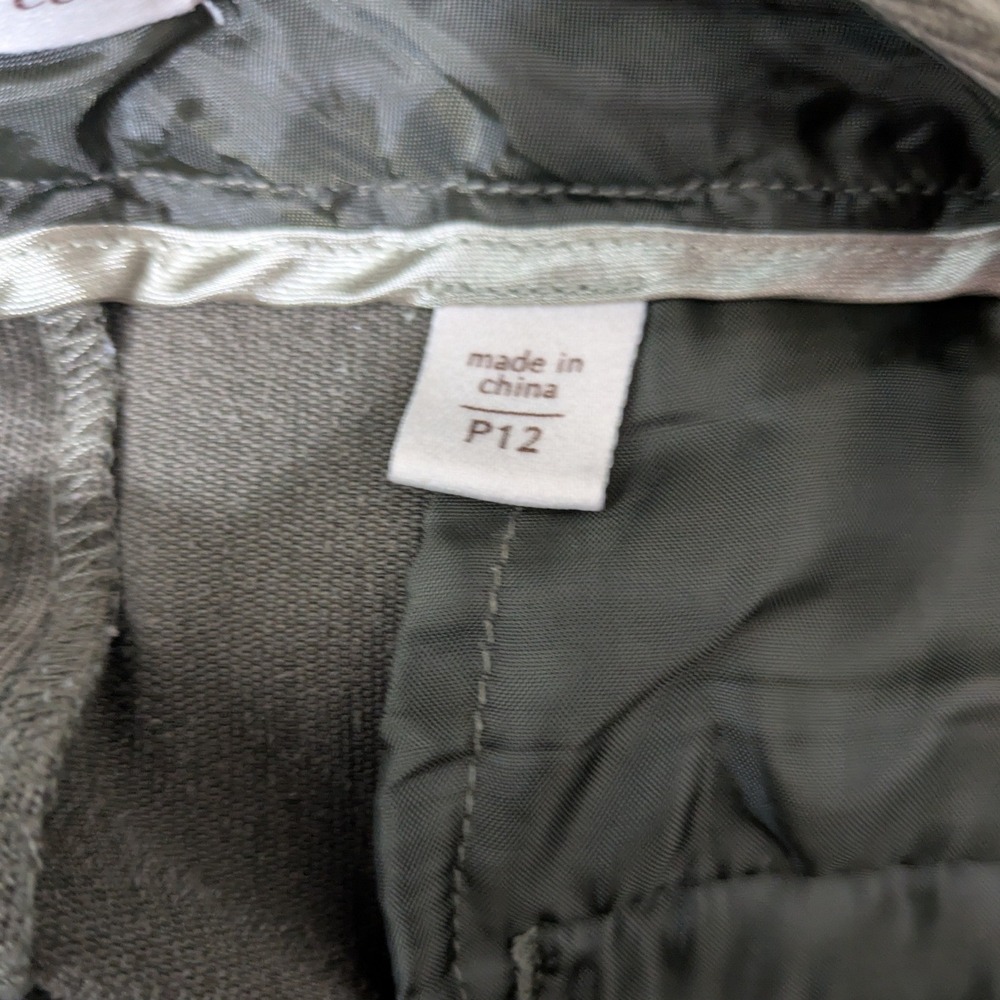 Coldwater Creek Whisper Corduroy Straight Leg Pants Olive Green Size‎ 12P - - Picture 6 of 8